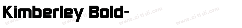 Kimberley Bold字体转换